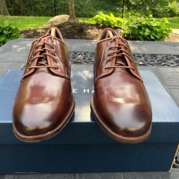 Cole Haan Warner Grand Postman Oxford In Chestnut - Picture 2 of 11